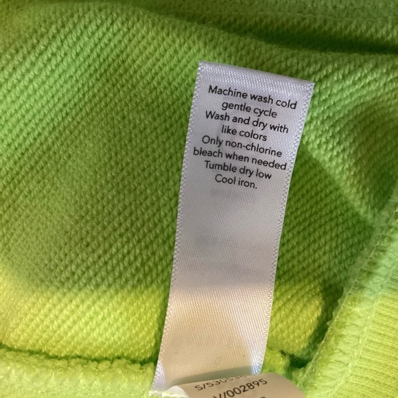 Athleta Moonrise Neon Green Open Back Pullover Hoodie Sweatshirt M - Picture 7 of 9